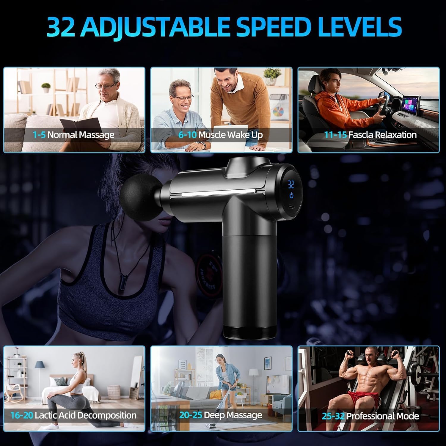 Massage Gun Deep Tissue Muscle - огляд і ціна Massage Gun
