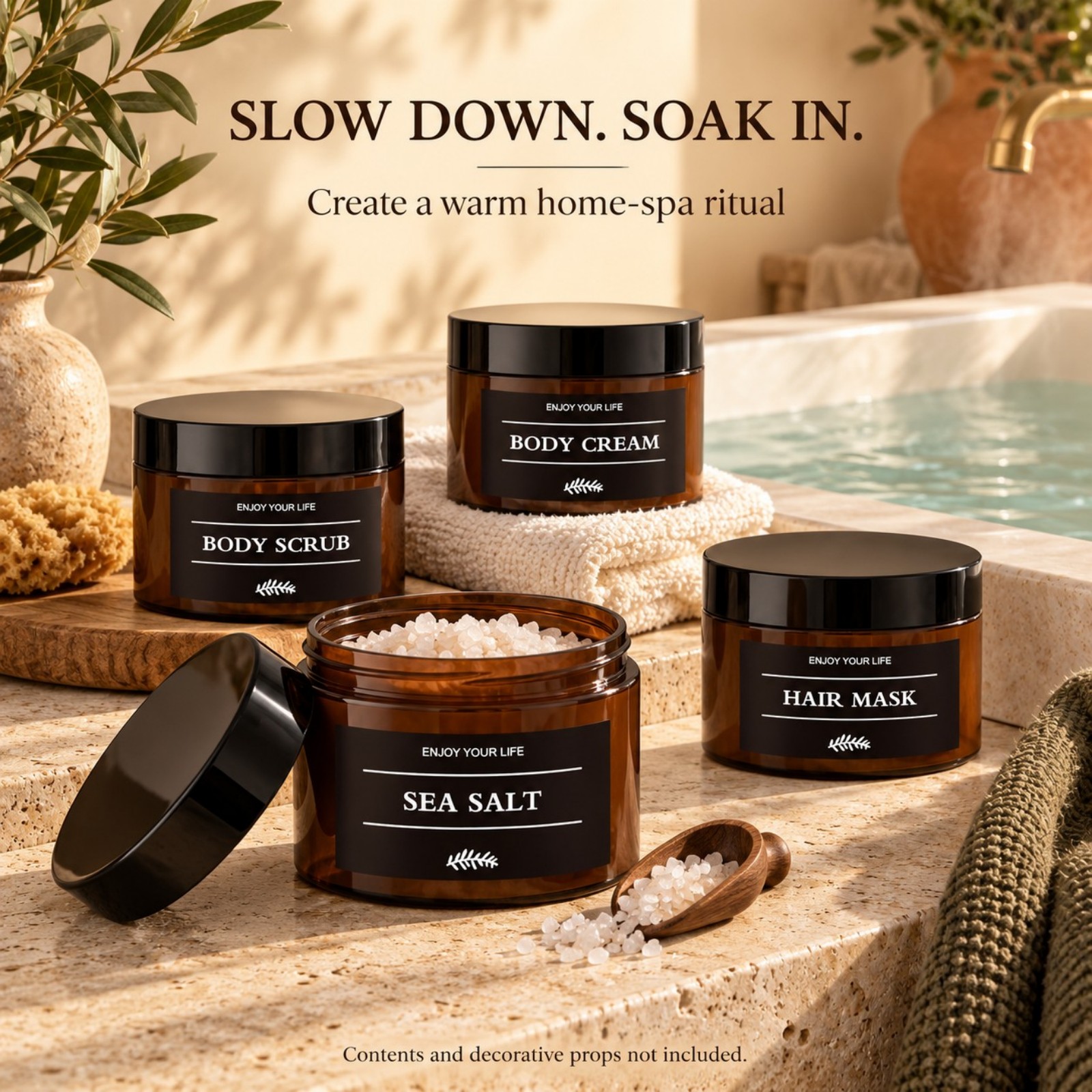 Bathroom Storage Jars with Lab - огляд і ціна Bath Salts