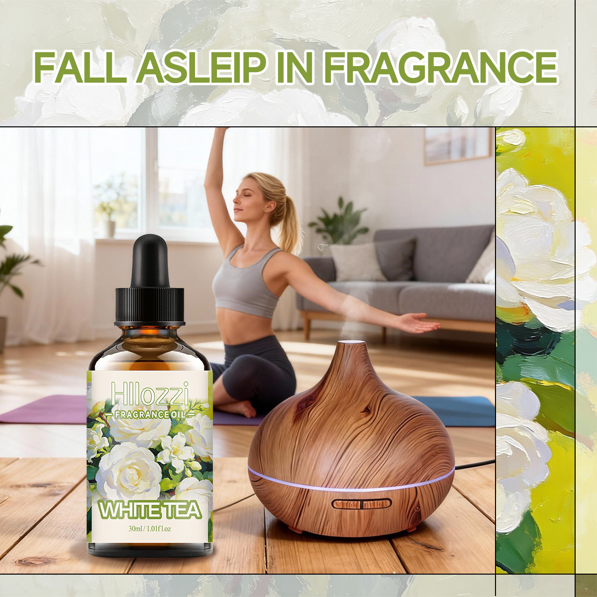 White Tea Fragrance Oil, Fresh - огляд і ціна Aromatherapy Diffuser