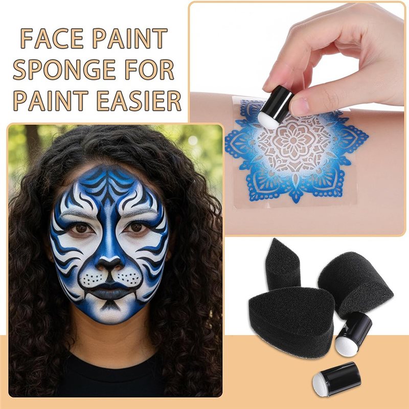 AB34-12Pcs Face Painting Brush - огляд і ціна Body Brush