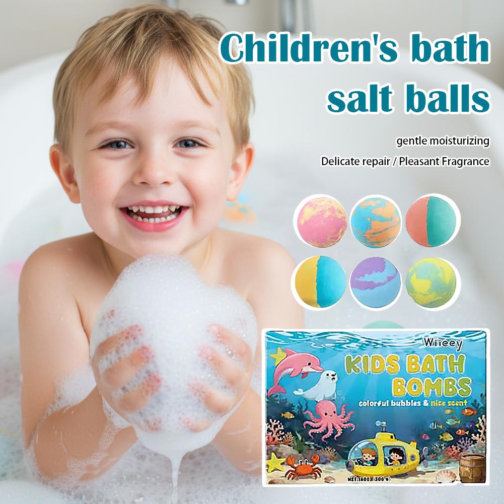 6Pcs Kids Bubble Bath Bombs Se - огляд і ціна Bath Salts