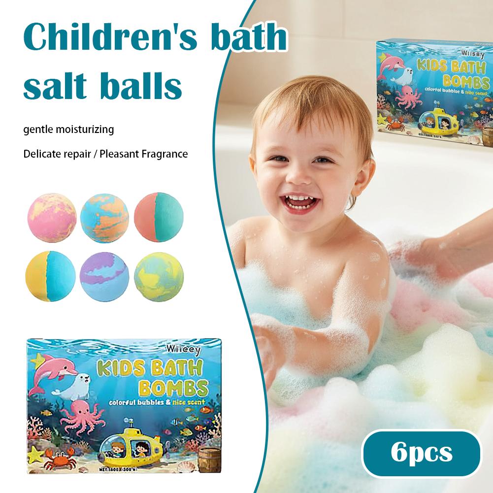 6Pcs Kids Bubble Bath Bombs Se - огляд і ціна Bath Salts