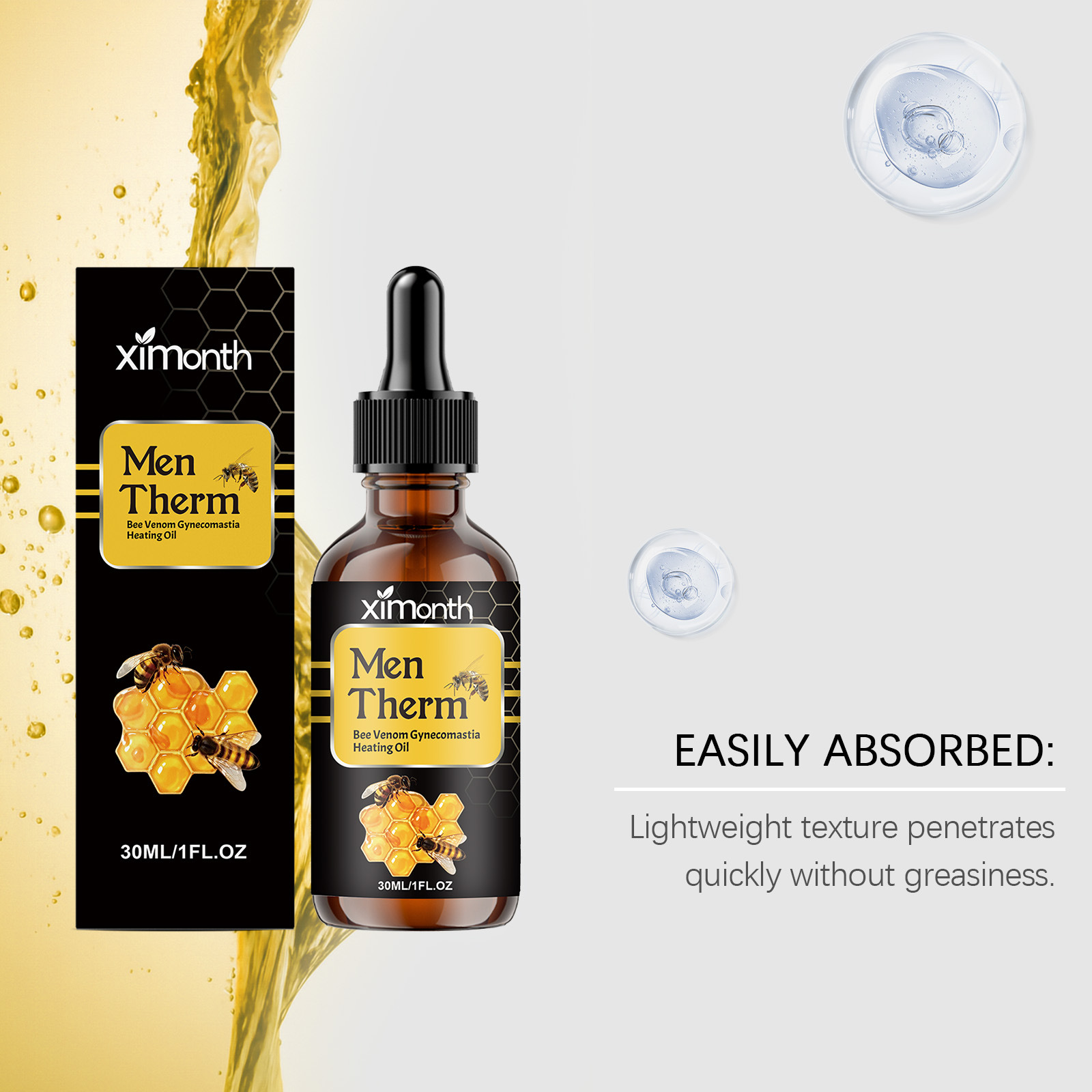 30ml Men's Chest Shaping Serum - огляд і ціна Body Oil
