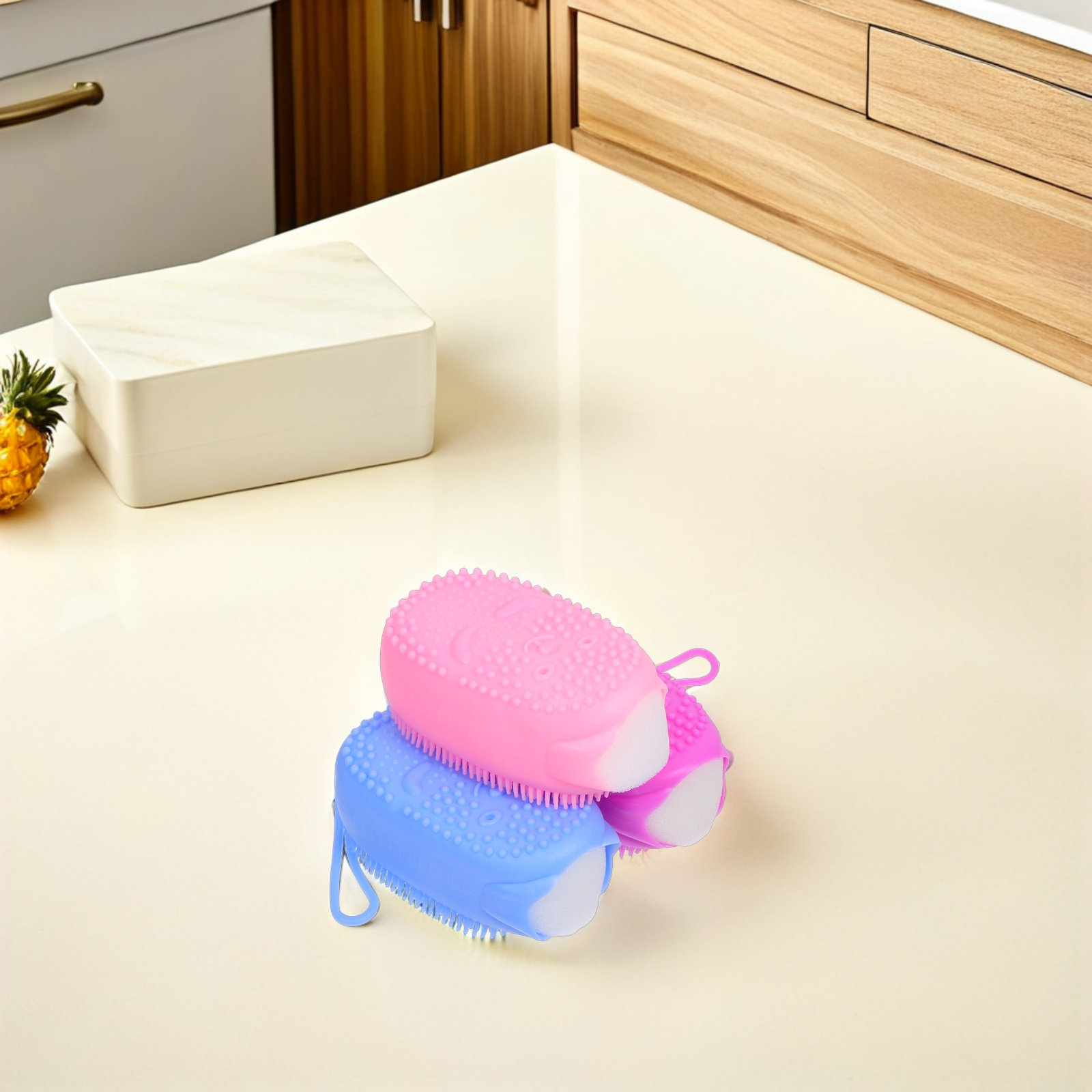 3Pcs Silicone Shower Brush Dua - огляд і ціна Body Brush
