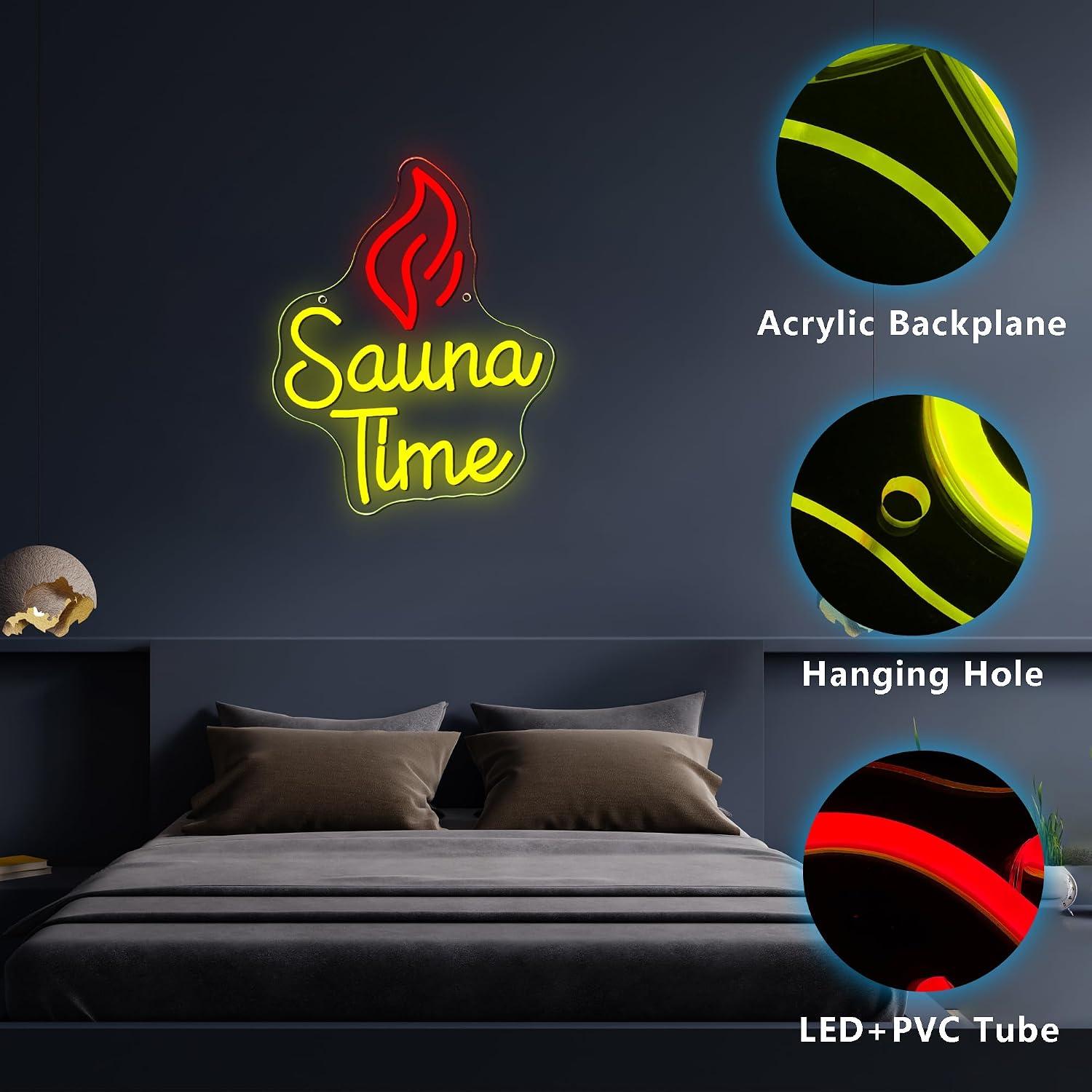 Sauna Time Neon Sign USB LED L - огляд і ціна Spa Wellness Gym