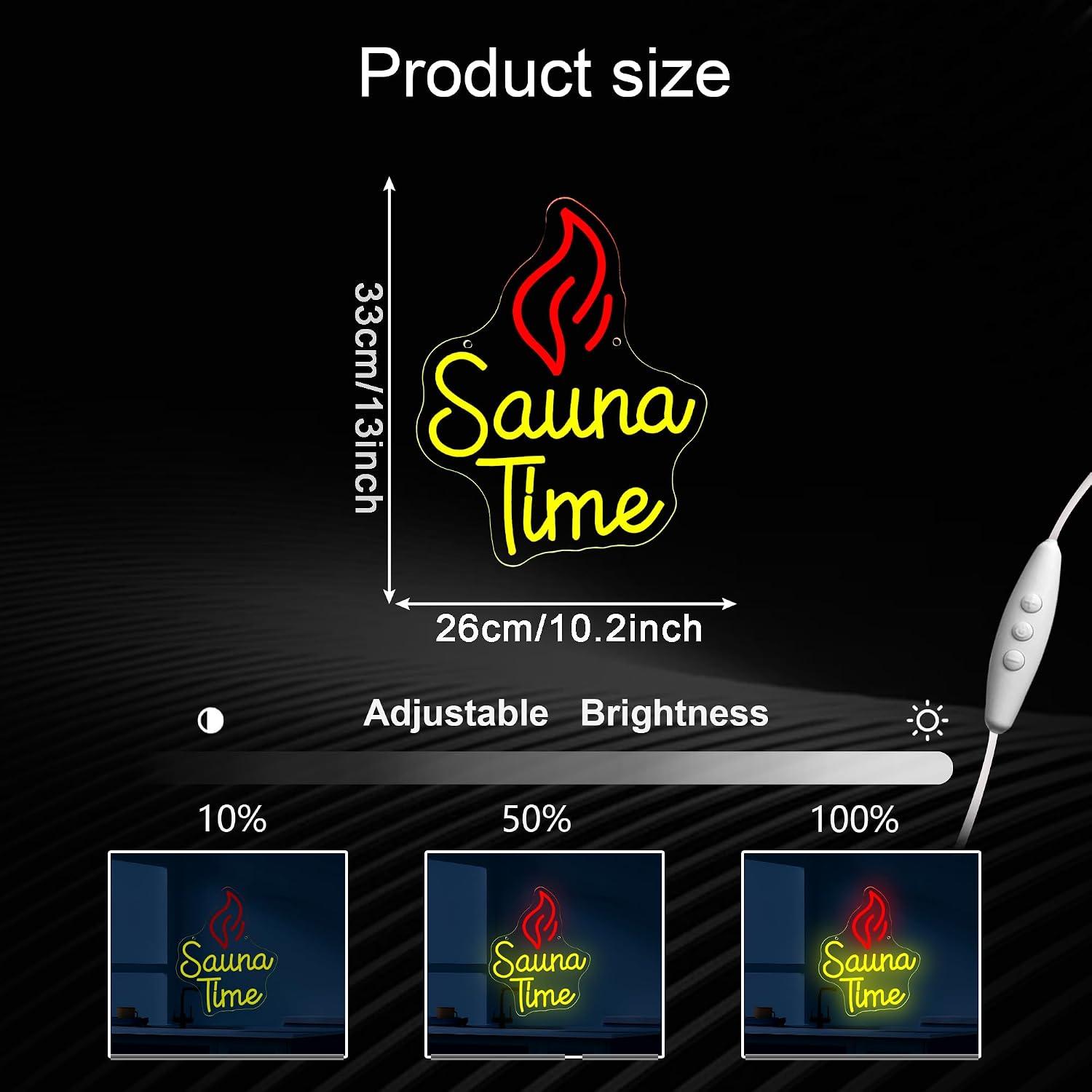 Sauna Time Neon Sign USB LED L - огляд і ціна Spa Wellness Gym