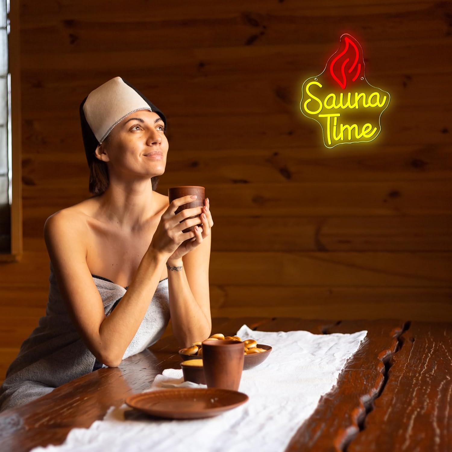 Sauna Time Neon Sign Home Spa  - огляд і ціна Spa Wellness Gym