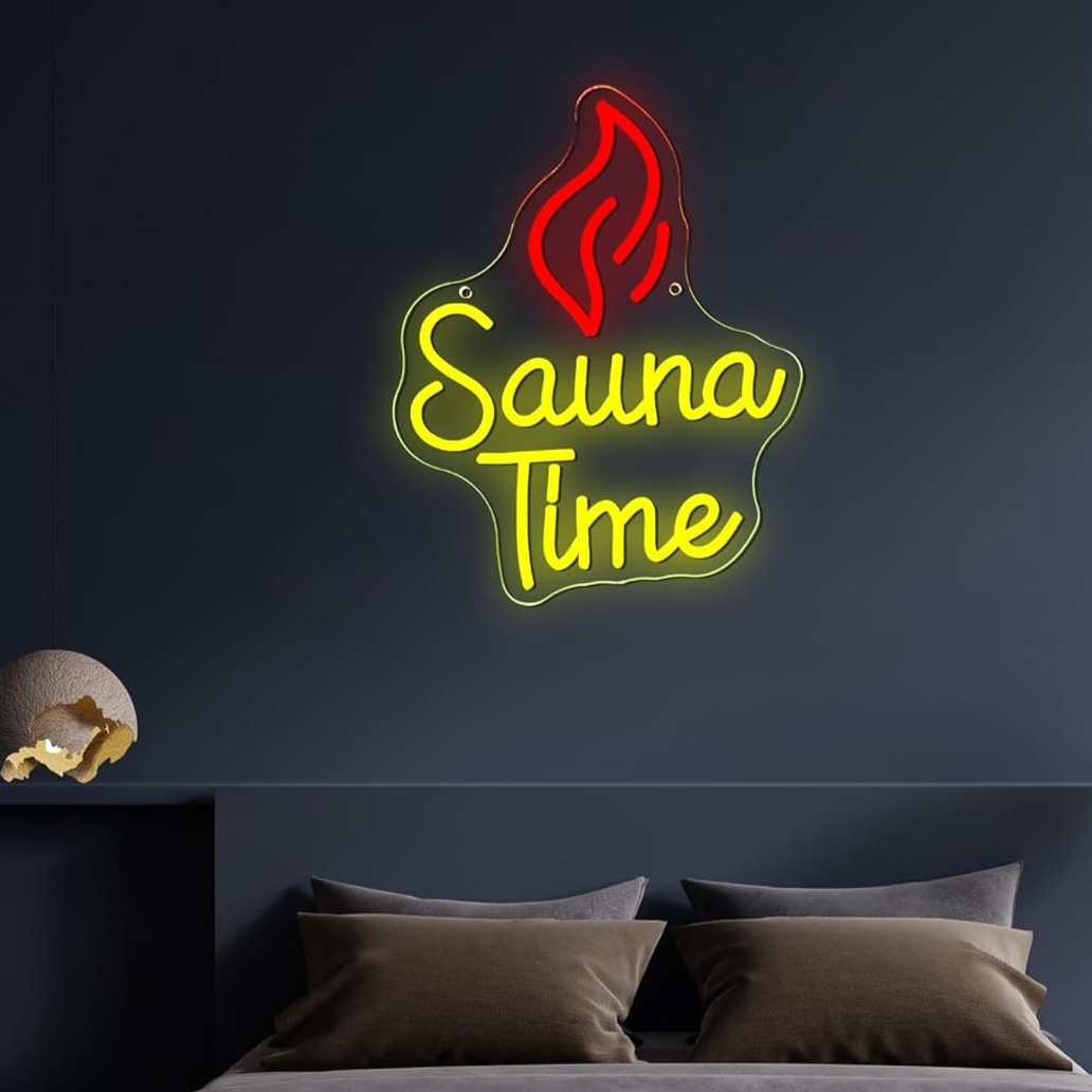 Sauna Time Neon Sign Home Spa  - огляд і ціна Spa Wellness Gym