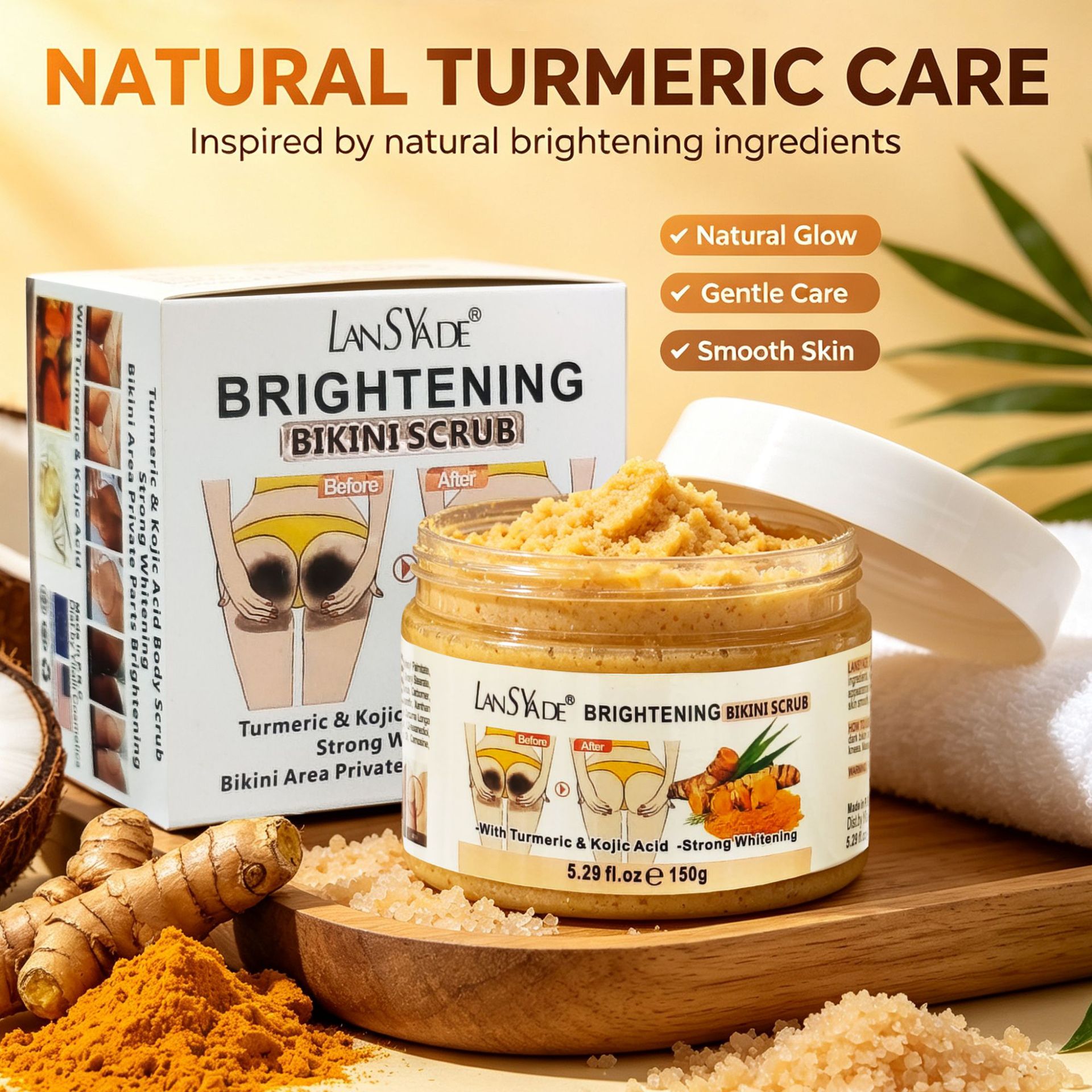 Turmeric Scrub 150g Deep Clean - огляд і ціна Bath Salts