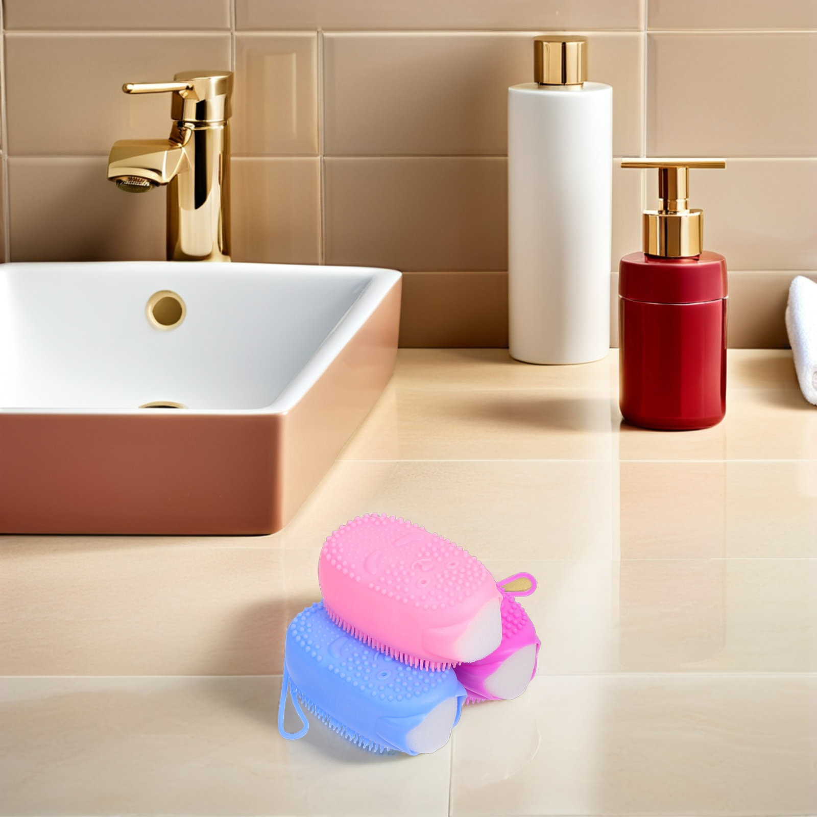 3Pcs Silicone Exfoliating Body - огляд і ціна Body Brush
