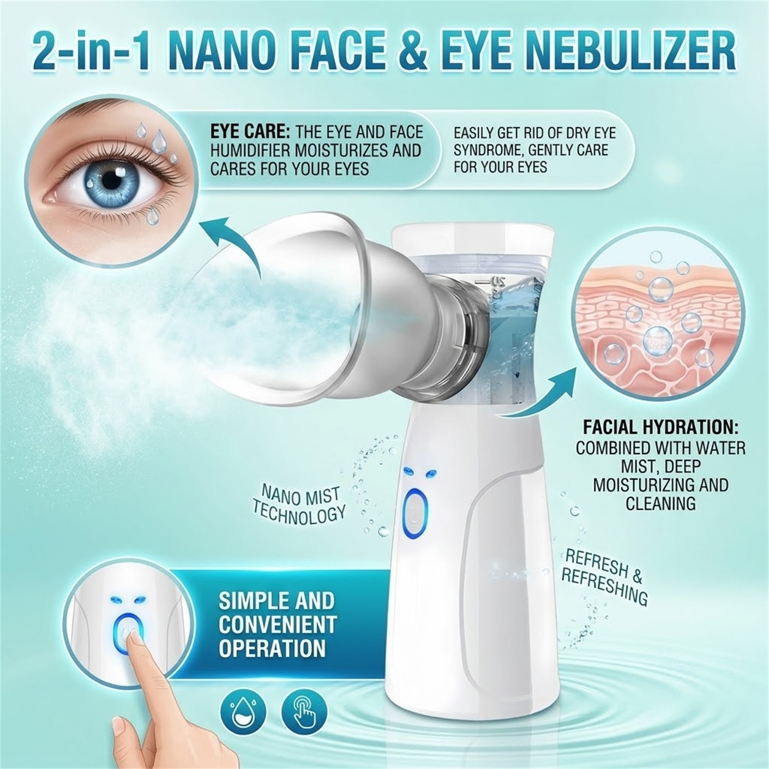 Handheld Facial Nano Mister Po - огляд і ціна Face Steamer