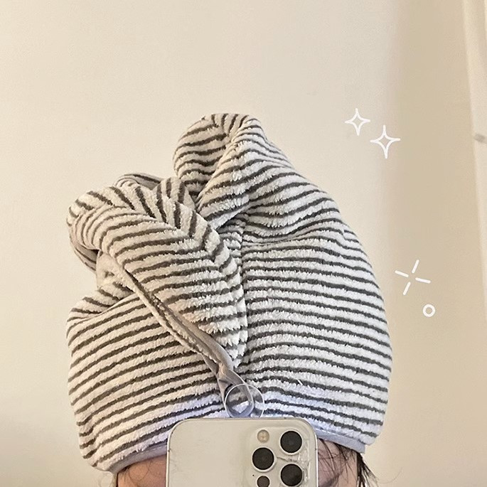 Microfiber Striped Hair Drying - огляд і ціна Spa Towel